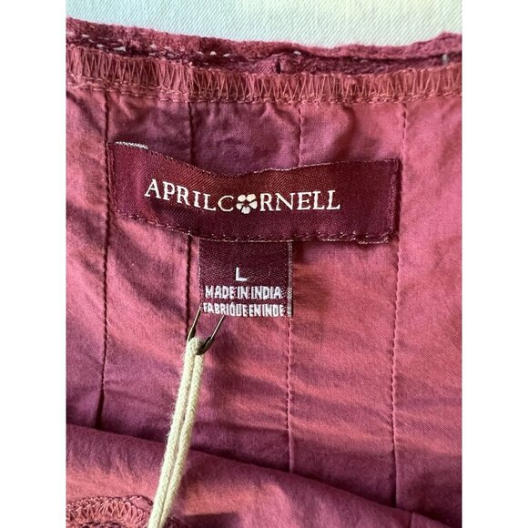 NWT April Cornell Sundress SZ LG Pink Floral Tiered Beach Cruise Event - Picture 9 of 10